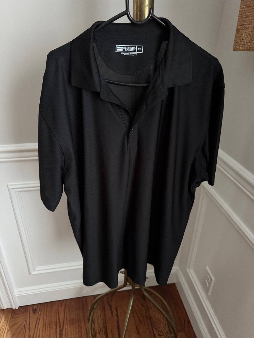 Black Performance Polo Shirt - Bermuda Sands - Men's XL